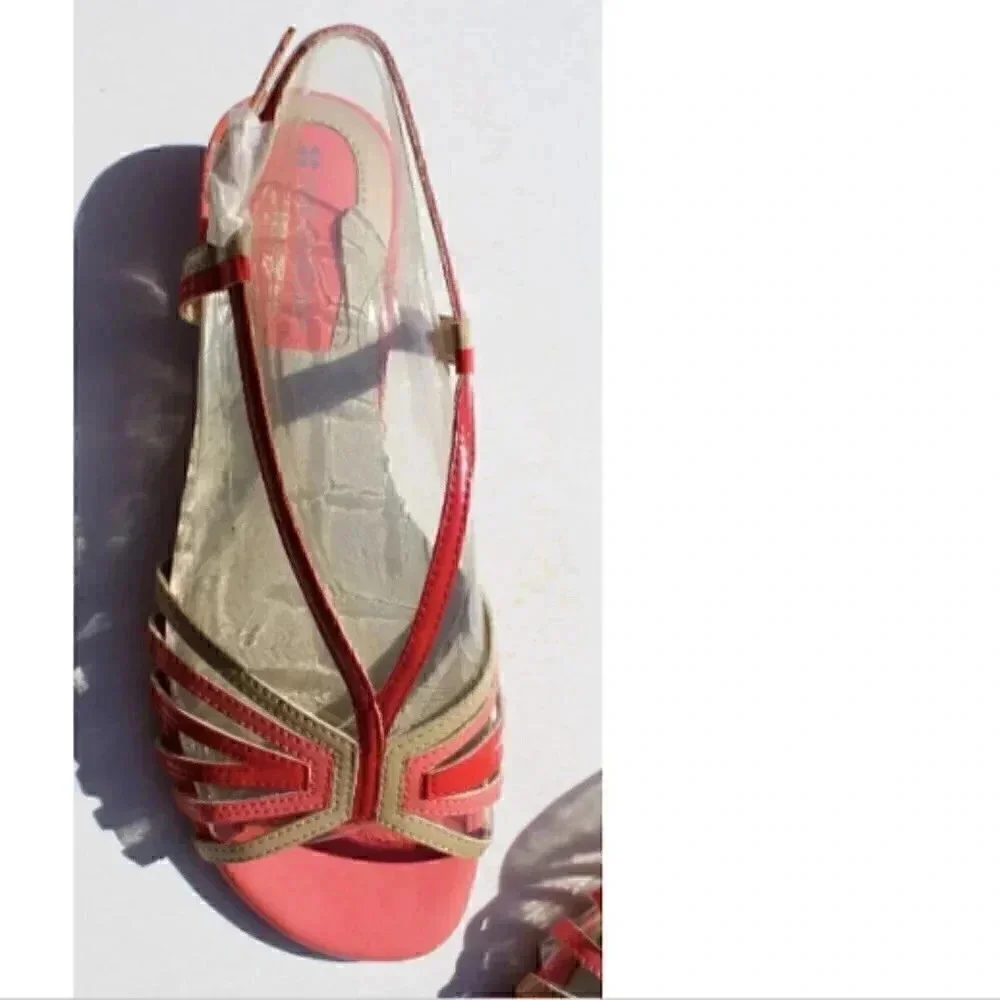 Women's NATURALIZER N5 COMFORT Joany CLASSIC Open Toe Strap Heels SHOES 7 1/2W